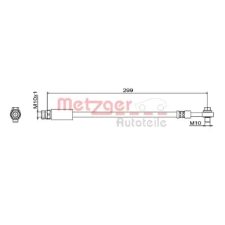 Metzger Bremsschlauch hinten Audi Q7 Q8 VW Touareg