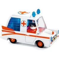 DJECO Spielzeug-Auto Crazy Motors Spielzeugauto mit Fahrerfigur & Federung Metall