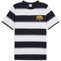 PUMA T-Shirt CLASS STRIPED TEE Regular Fit, Rundhalsausschnitt, mit Streifenprint, Kurzarm