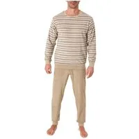 Normann Pyjama Normann Herren Frottee Schlafanzug Streifenlook – auch in Übergrößen