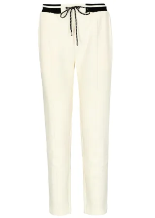 CLARINA - Sweathose, Bündchen offwhite - Gr. - 38