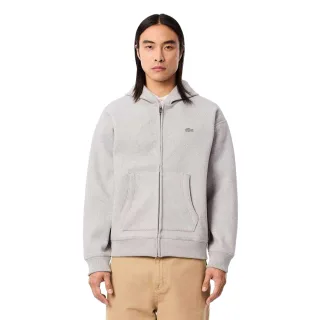 Lacoste - Hoodie mit durchgehendem Reißverschluss für Herren, mit Kapuze (Grau)