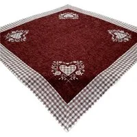 Brilliant Tischdecke Bestickt / Mitteldecke / Versch. Farben / 85x85cm / TW-87-39, Bestickt