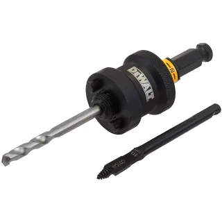 DEWALT Schnellwechselhalter RAPID LOAD für Lochsägen 32-210mm + Holzbohrer + Carbidbohrer - DT20631-QZ