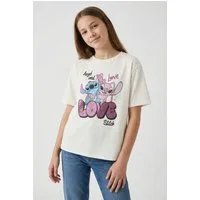 Name It T-Shirt NKFDYMIR STITCH SS NREG TOP BOX NOOS WDI Baumwolle, normal geschnitten