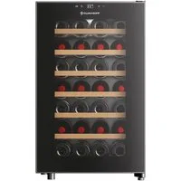 CLIMADIFF Weintemperierschrank CUVEE28, für 28 Standardflaschen á 0,75l,Ultra-Leise, sehr kompakt