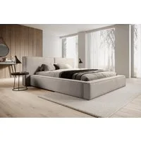 Compleo Polsterbett mit Bettkasten und Lattenrost, gepolstertes Kopfteil HEVE (Kostenlose Lieferung! TOP ANGEBOT), DesignerBett, Viele Varianten zur Auswahl–wählen Sie Größe und Farbe!