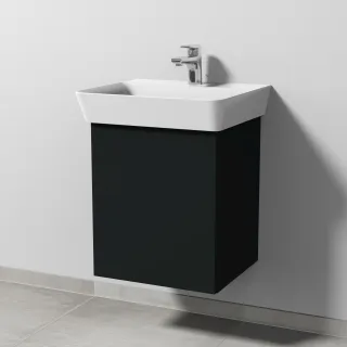 Sanipa 3way Waschtischunterbau zu Ideal Standard Connect Air Cube Waschtisch mit 1 Tür, Vulkan-Matt SP6451V