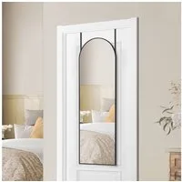 SONGMICS Standspiegel Ganzkörperspiegel Bogen Großer Wandspiegel Bruchsicher, Rahmen aus Aluminiumlegierung, Hartglas, 120 x 40 cm