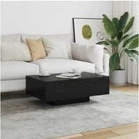furnicato Couchtisch Moderner 85x55x31 cm in Schwarz Massivholz-Optik (1-St), Stabiler Wohnzimmertisch mit Ablagefläche für Ihren Lounge-Bereich