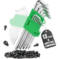 greate. Innensechskantschlüssel 1x Sechskantschlüssel Set mit Kugelkopf 13 teilig - 1,27 bis 10 mm (1 St)