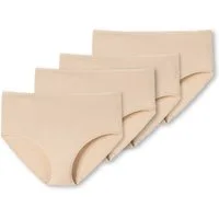Schiesser Slip Damen Slip 4er Pack Baumwolle (Packung, 4er Pack)