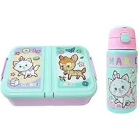 Disney Lunchbox Disney Marie Bambi 2 tlg Set Brotdose 3 Kammern Alu-Trinkflasche, (2-tlg., Spar-Set), 500 ml