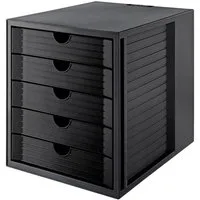HAN Schubladenbox SchubladenboxDIN A4, 5 geschlossene Schubladen, aus 80-100 14508-13