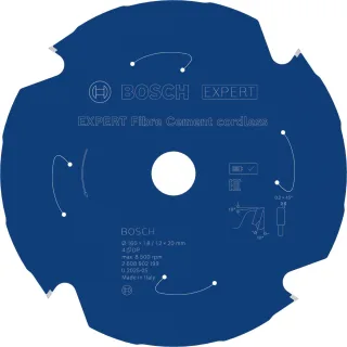 Bosch EXPERT Fiber Cement Kreissägeblatt, 160x1,8x20 mm, Z4 - 2608902199