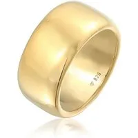 Elli Premium Fingerring Breit Schlicht Bandring Trend 925 Sterling Silber