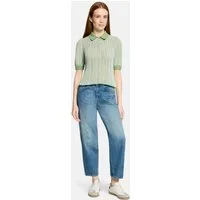 Cartoon Ankle-Jeans Damen mit Waschung