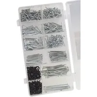 Work-it Nagel Nagel Sortiment 1060 teilig Drahtstifte Stahlstifte Set