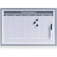 Zeller Present Magnet Wochenplaner, magnetisch, alugrau