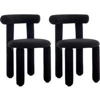WAHSON OFFICE CHAIRS Esszimmerstuhl 2er Set Moderne Akzentstühle ohne Armlehne für Esszimmer