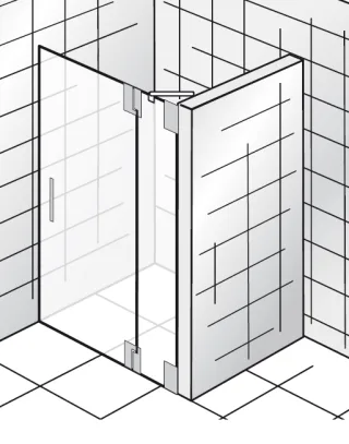 HSK K2.04 Drehtür an Nebenteil K2.04