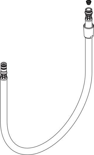 Hansgrohe Brauseschlauch Axor Starck X Allegra für Spültischmischer, 97475000 97475000