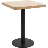 vidaXL Esstisch Bistrotisch Hellbraun 60x60 cm MDF (1-St)