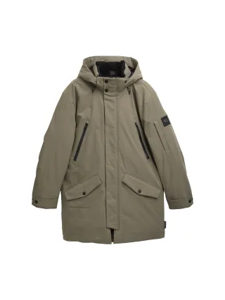 Tom Tailor - TT.PRO.TECH Parka mit abnehmbarer Kapuze smokey olive green - Gr. - XXL