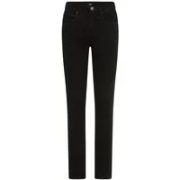 Arizona Slim-fit-Jeans Bund mit seitlichem Gummizugeinsatz schmale Passform, Röhrenjeans, Used-Waschung, hohe Leibhöhe