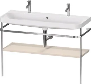 Duravit Happy D.2 Plus c-shaped Set mit Metallkonsole Taupe Supermatt 1175x490x850 mm - HP4849O83830 HP4849O83830000