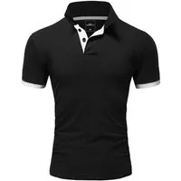 REPUBLIX Poloshirt RONALD Herren Shirt mit kontrastierenden Akzenten, in Piqué Qualität