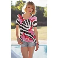 Passioni T-Shirt mit Animal-Blumendesign