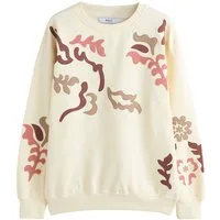 Next Sweater Sweatshirt mit Applikation (1-tlg)