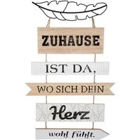 GILDE Wandbild, Garten, Landhaus Garten Holzplankenschild Modell DEIN HERZ WOHLFueHLT