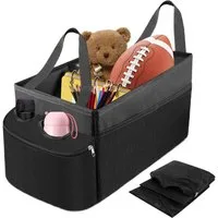 SURFOU Rücksitzorganizer Auto Organizer Rückbank Kinder Beifahrersitz für Beifahrersitz (Aufbewahrungsbox mit Becherhaltern und Netztaschen), für 4 Spielzeug Bücher Snacks mit Getränkehalter und Staufächern