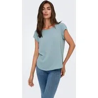 ONLY Kurzarmbluse ONLVIC – feminines Blusenshirt in lockerer Form Materialmix, regular fit