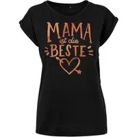 Youth Designz Print-Shirt Mama ist die Beste Damen T-Shirt Geschenk für Mutter zum Muttertag mit modischem Statement Spruch für Frauen