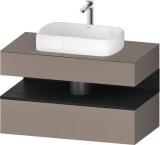 Duravit Qatego Konsolenwaschtischunterbau wandhängend Basalt Matt 1000x550x600 mm - QA4731016430000 QA4731016430000