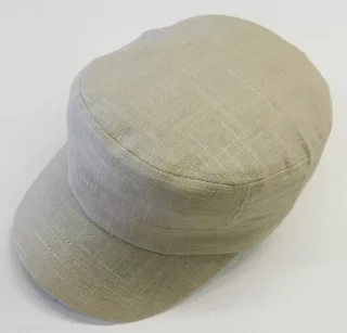 COMMANDER Finest Clothing - Cuba Cap mit Leinen beige