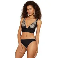 Love & Roses Triangel-Bikini-Top Love & Roses Triangel-Bikinioberteil mit Stickerei (1-St)