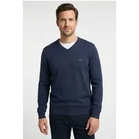 FYNCH-HATTON Strickpullover aus Baumwolle, mit V-Ausschnitt, bequeme Passform