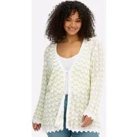 Sheego Strickjacke Cardigan Langarm Ajour