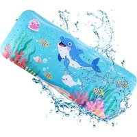 BlingBin Wanneneinlage Antirutschmatte für Badewanne Badewannenmatten rutschfest Kinder, B: 40 cm, L: 100 cm, 1 Stück, 1-tlg., 100*40cm, Extra Lange Antirutschmatte Badewanne Kinder Schimmelresistent