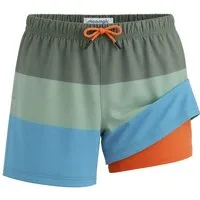 MaaMgic Badehose Shorts Jungen 2-in-1 mit verstellbarem Kordelzug (1-St) Stretch Schwimmshorts mit Innenfutter für Strand und Schwimmbad