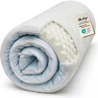 Herlag, Topper Matratzentopper Visco 2 in 1 kühlend, 7 cm hoch – Wendbare Sommer&Winterseite – Memory Foam 3 Größen