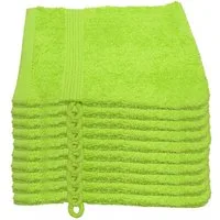 Julie Julsen Waschhandschuh 10-Waschhandschuh-Apfelgrün-Waschhandschuh 15 x 21 cm, (10-St)