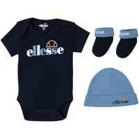 Ellesse Erstausstattungspaket Ellesse Geburtsset Jungen Baby Strampler + Mütze + Söckchen (Babyset Jungen, Body+Mütze+Socken) Mit Mütze und Babysocken