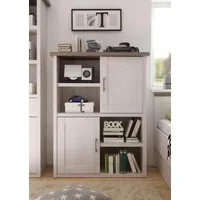 Begabino Hochkommode Luca Kommode Schrank Schlafzimmer, Regalschrank Kleiderschrank Wäscheschrank Landhaus