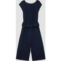 s.Oliver Jumpsuit Overall Strukturierter Overall mit Lochmuster und Volants