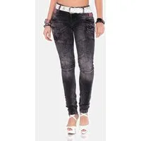 Cipo & Baxx Slim-fit-Jeans Jeans mit modischen Ziernähten, WD358